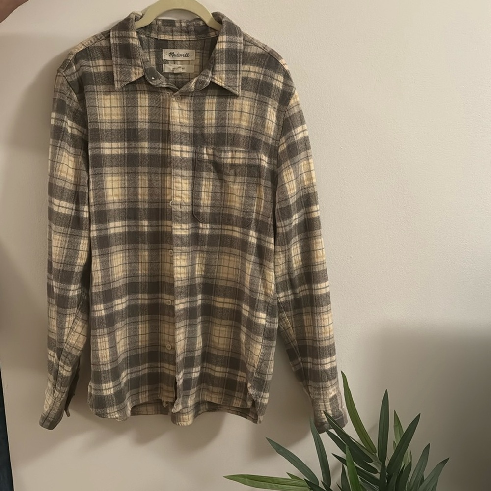 Madewell Perfect Fit Flannel Shirt Size Small